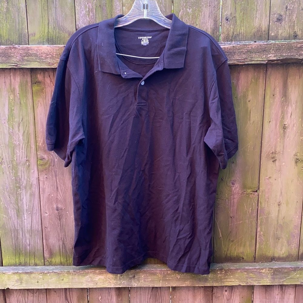 Covington black polo shirt sz. L